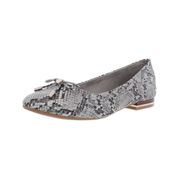 Kenneth Cole New York Womens Balance Leather Ballet Flats Gray 7 - Picture 1 of 9